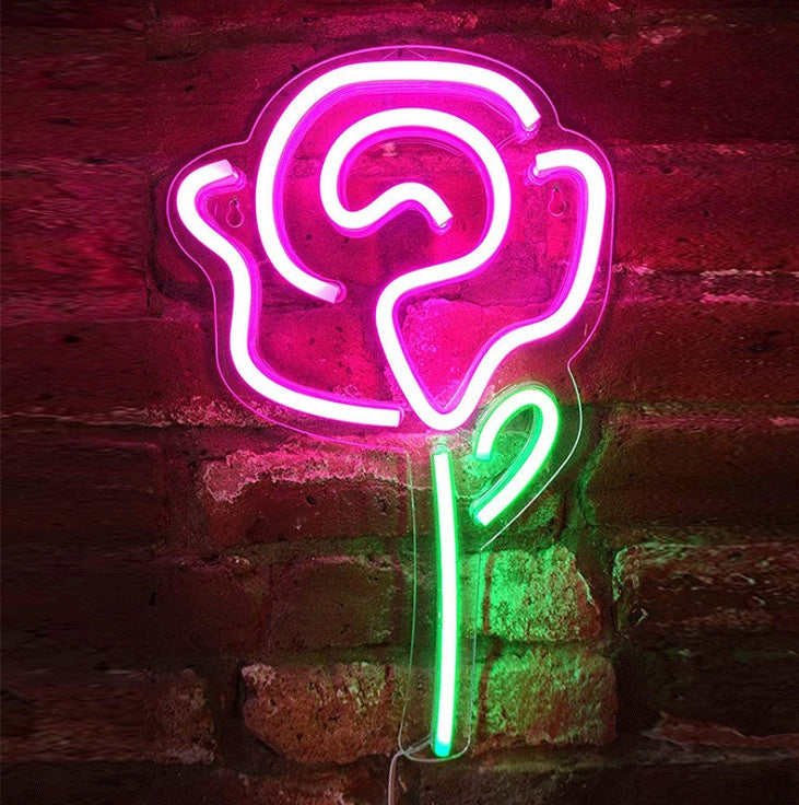 USB Neon Wall Light – “Good Vibes” Acrylic Sign for Fun Decor!