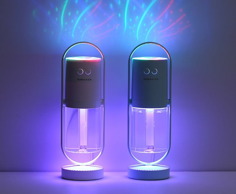 USB Magic Shadow Humidifier – With Soothing Mist & Night Light Projection