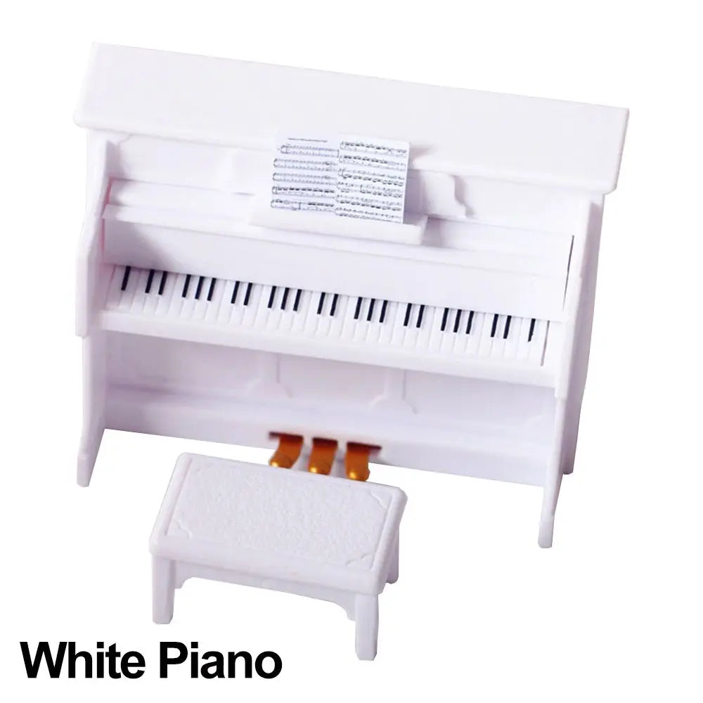 Miniature Musical Instruments Set – 1:12 Scale Piano, Guitar, Violin & More