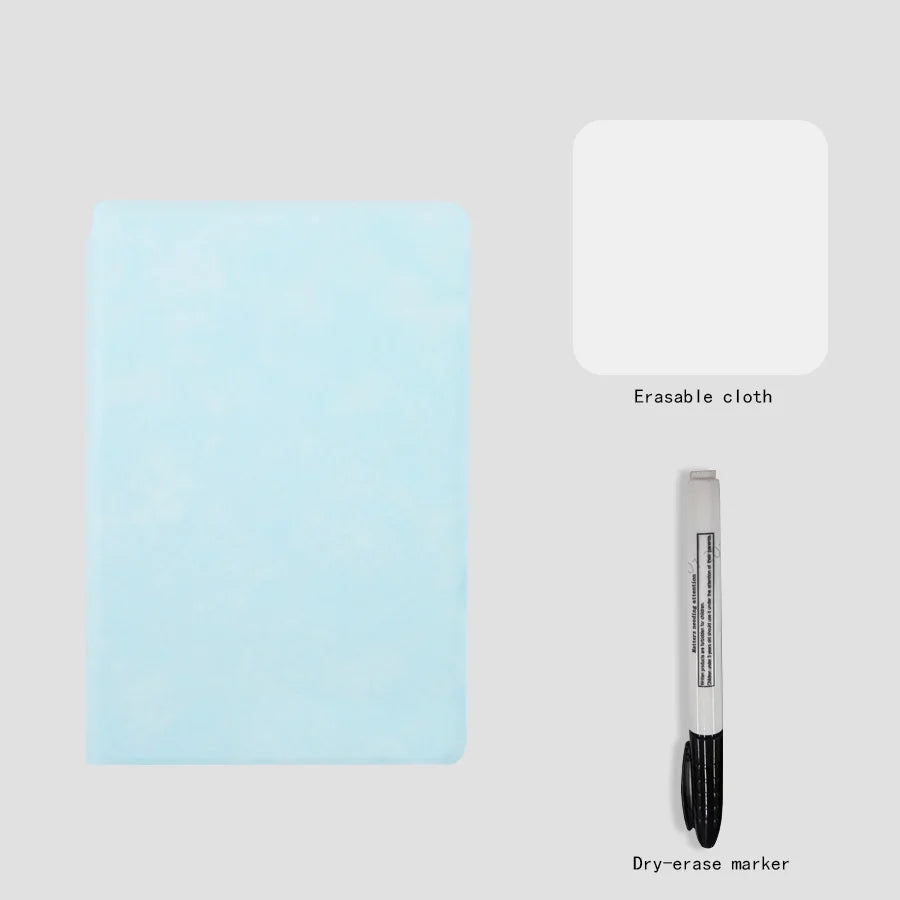 A5 Reusable Whiteboard Notebook – Stylish Weekly Planner With Pen & Eraser