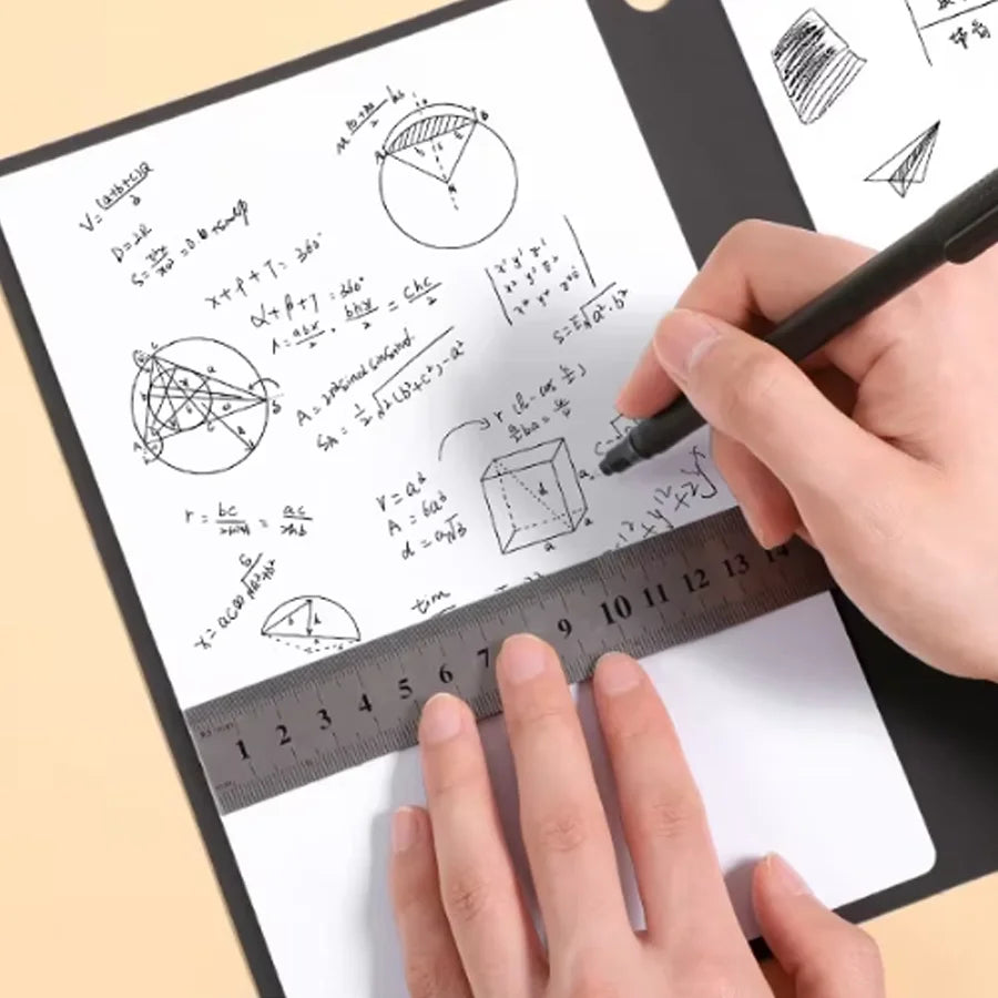 A5 Reusable Whiteboard Notebook – Stylish Weekly Planner With Pen & Eraser