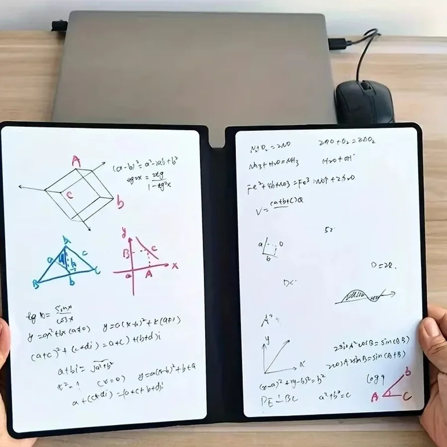A5 Reusable Whiteboard Notebook – Stylish Weekly Planner With Pen & Eraser