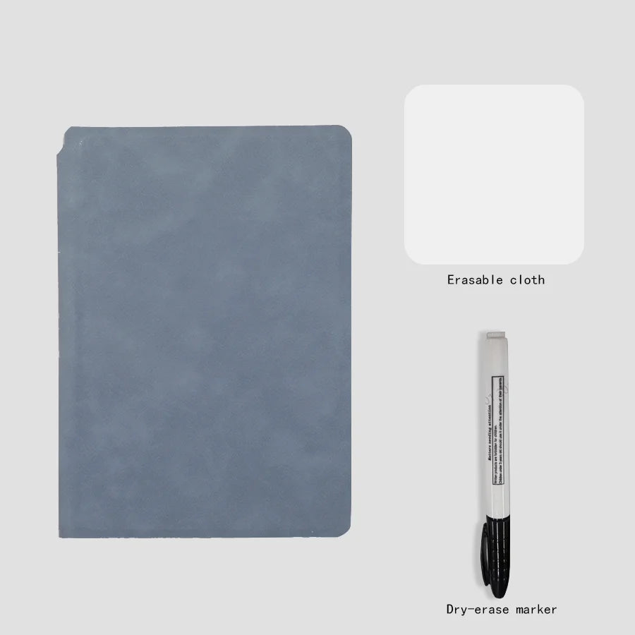 A5 Reusable Whiteboard Notebook – Stylish Weekly Planner With Pen & Eraser