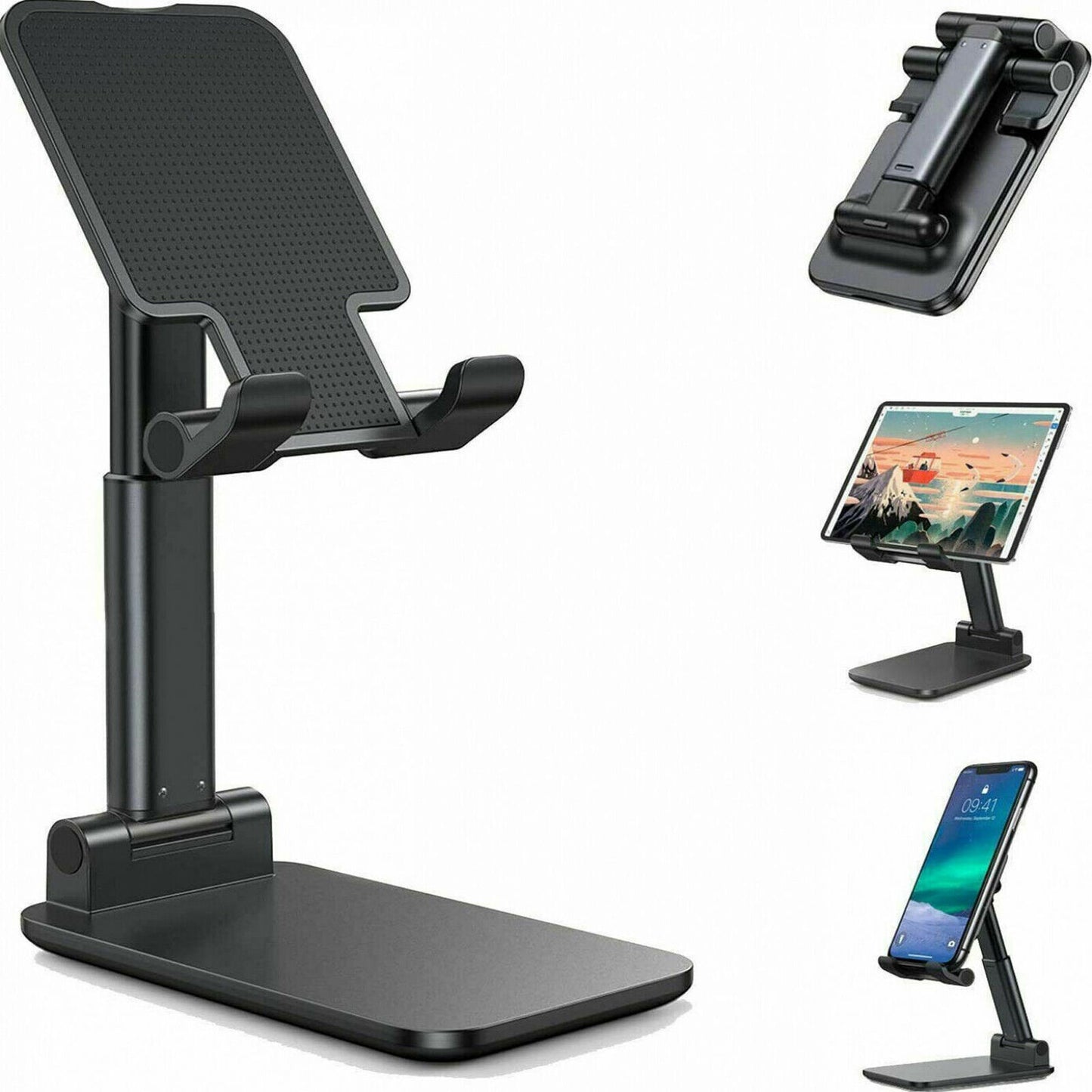 Adjustable Phone & Tablet Stand – Hands-Free, Foldable & Ergonomic!