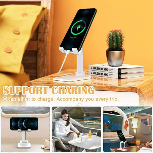 Adjustable Phone & Tablet Stand – Hands-Free, Foldable & Ergonomic!
