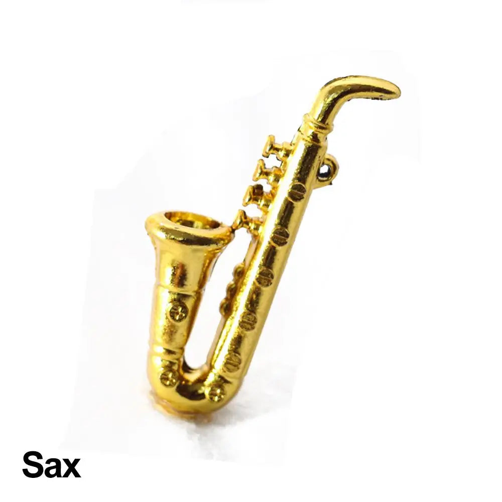 Miniature Musical Instruments Set – 1:12 Scale Piano, Guitar, Violin & More