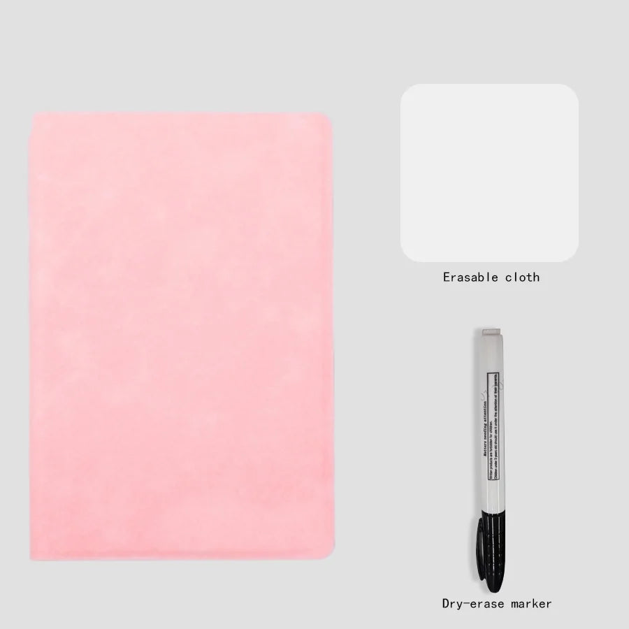 A5 Reusable Whiteboard Notebook – Stylish Weekly Planner With Pen & Eraser