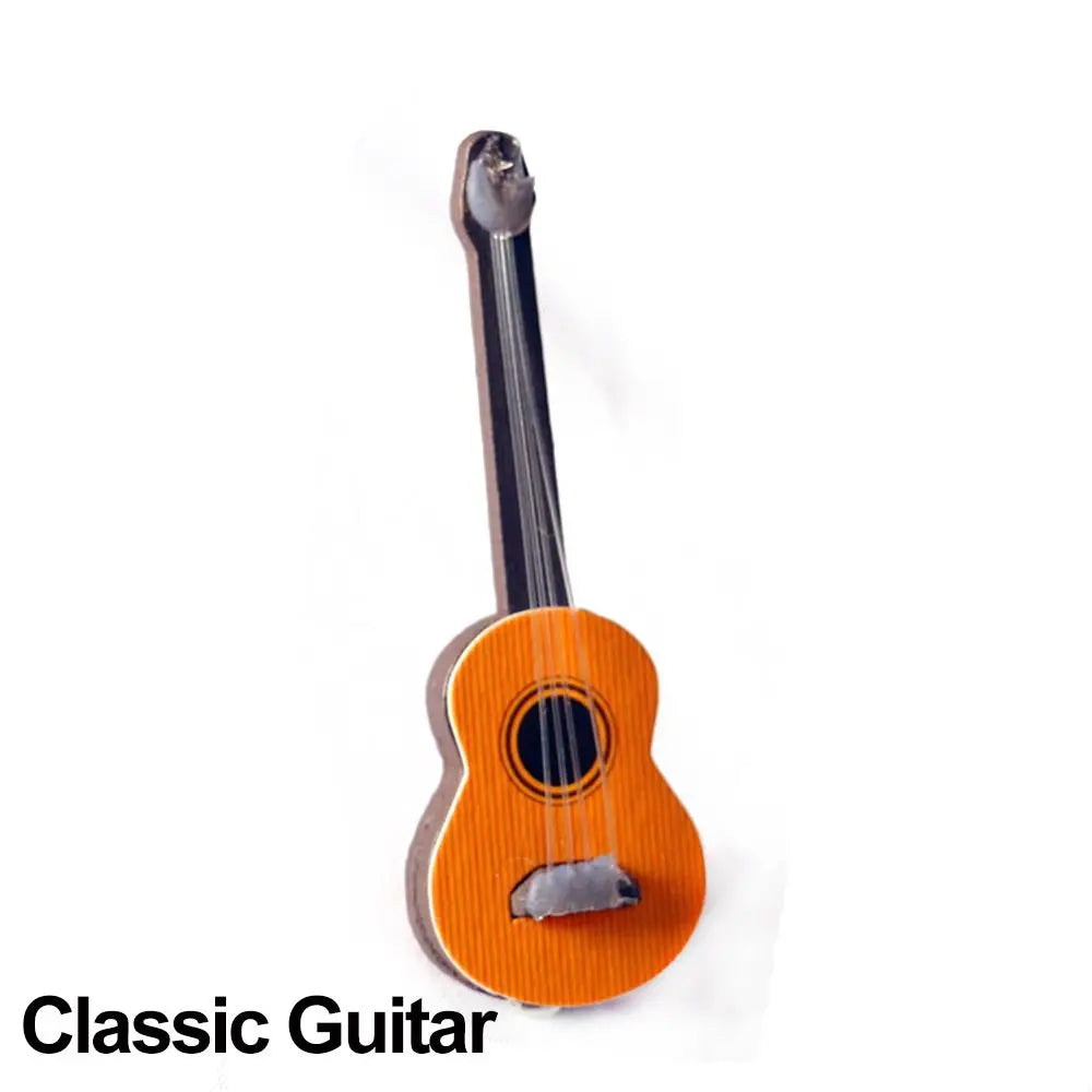 Miniature Musical Instruments Set – 1:12 Scale Piano, Guitar, Violin & More